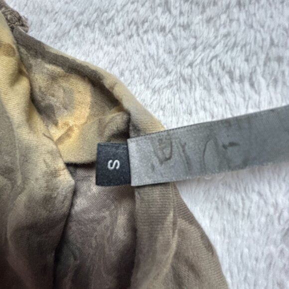 Cynthia Ashby Womens Tie-Dye Tunic Dress Small Brown Long Sleeve Artsy Boho New - Picture 4 of 12